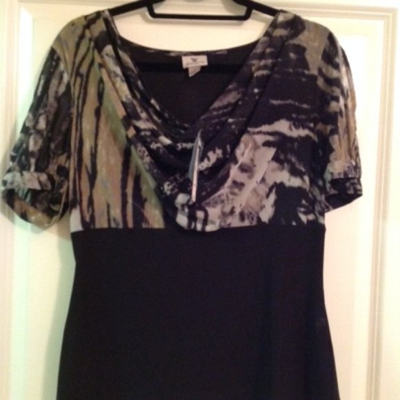 WORTHINGTON HIGH WAISTED SUMMER BLOUSE - Picture 1 of 3